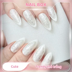 Ảnh sản phẩm Nail Box Nail box cute trendy thỏ trắng