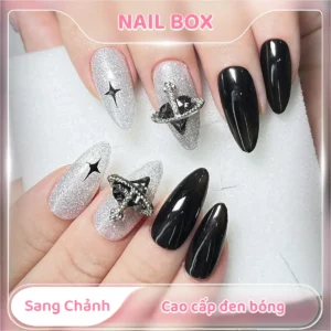 Ảnh sản phẩm Nail Box Nail box sang chảnh cao cấp đen bóng