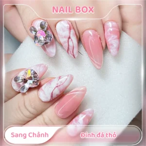 Ảnh sản phẩm Nail Box Nail box sang chảnh đính đá thỏ