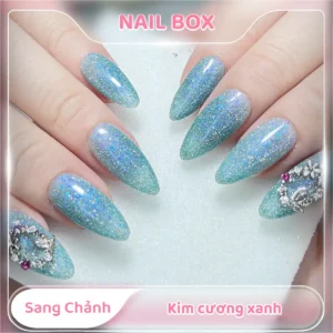 Ảnh sản phẩm Nail Box Nail box sang chảnh kim cương xanh