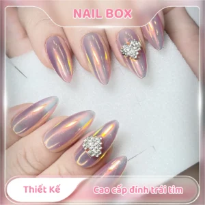 Ảnh sản phẩm Nail Box Nail box thiết kế cao cấp đính trái tim