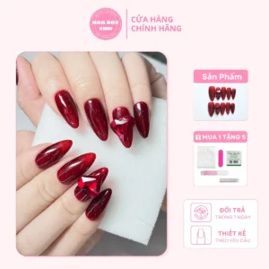 Ảnh sản phẩm Nail Box Nail box thiết kế sang trọng đỏ đô